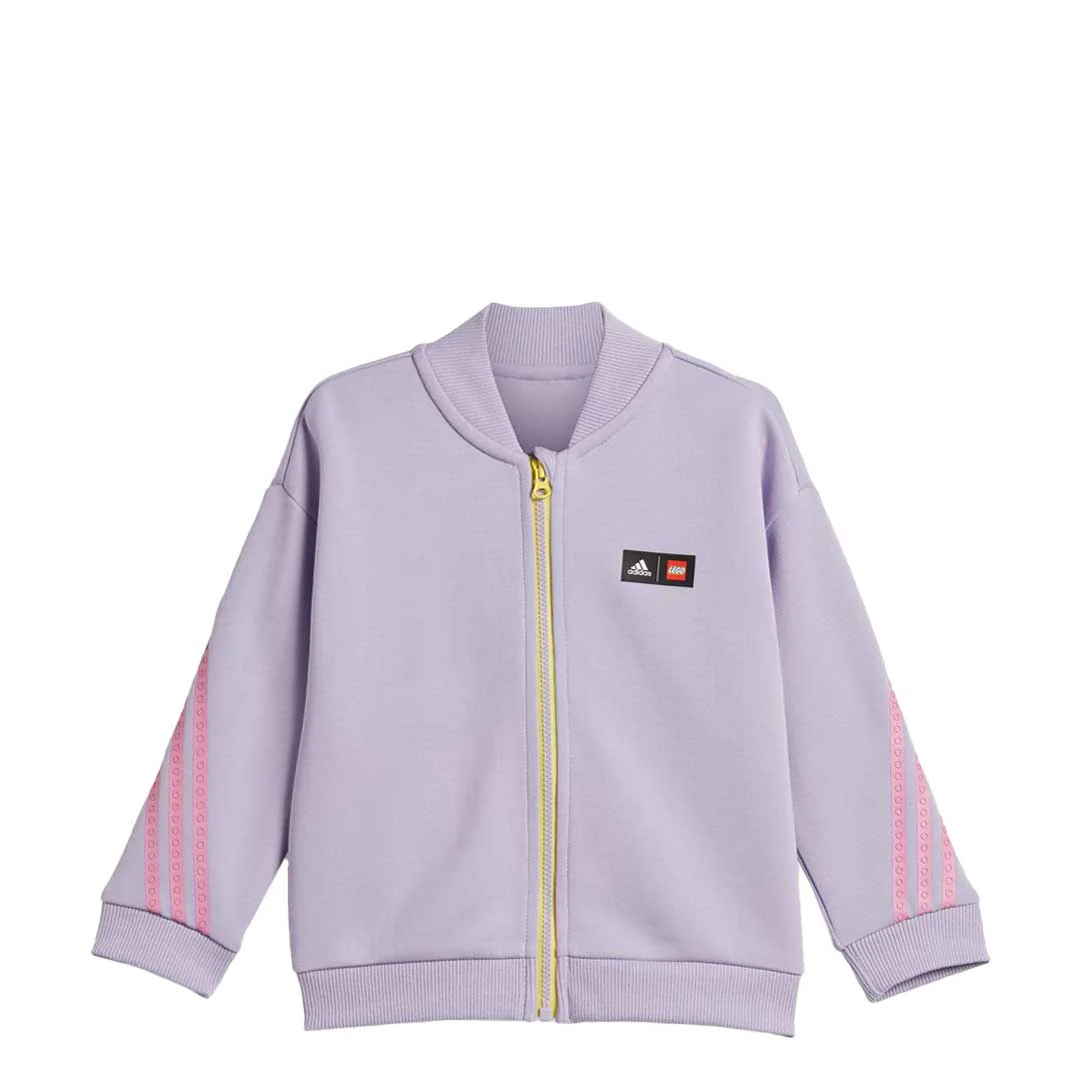 adidas - Girls' (Infant & Toddler) adidas x Classic LEGO® Track Jacket and Pants Set (IB6182) - Image 3