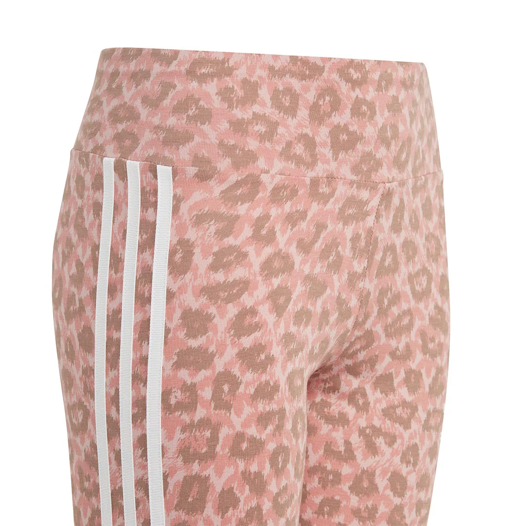 adidas - Girls' (Junior) Animal All Over Print High Waisted Leggings (IJ0757) - Image 3