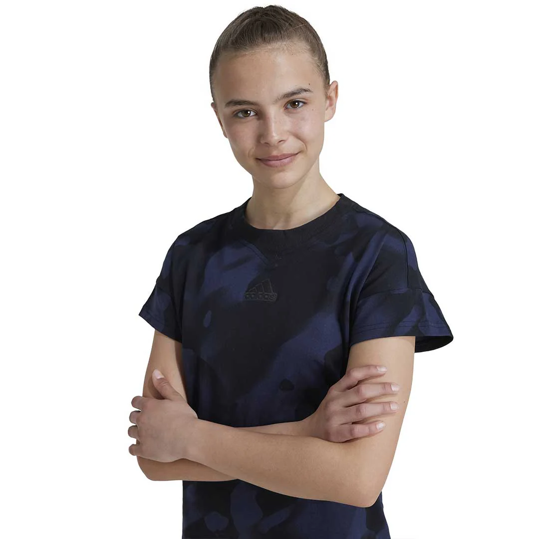 adidas - Girls' (Junior) Future Icons Camo Print T-Shirt (IV9485) - Image 5