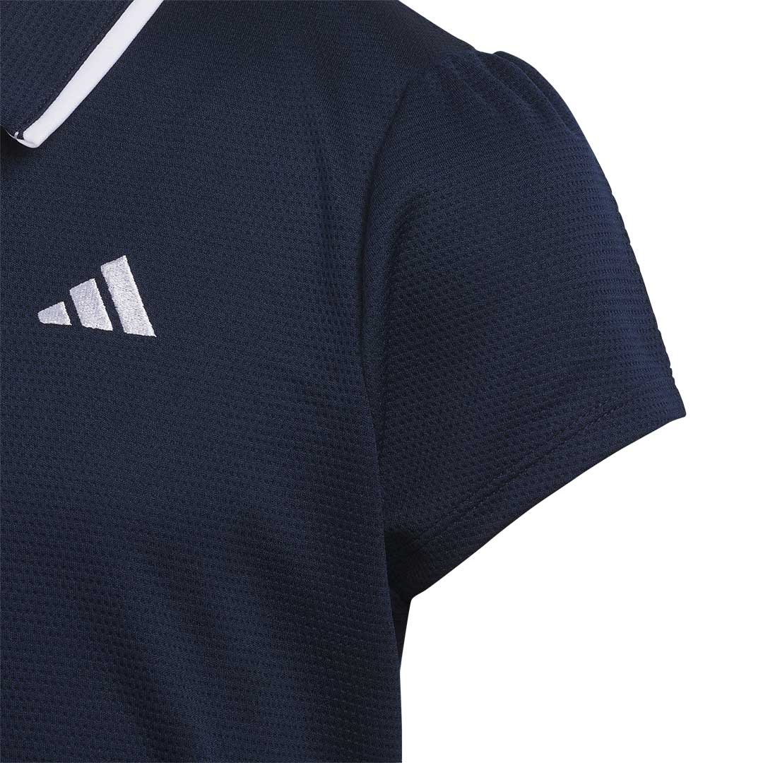 adidas - Girls' (Junior) Textured Polo (HR5300) - Image 3