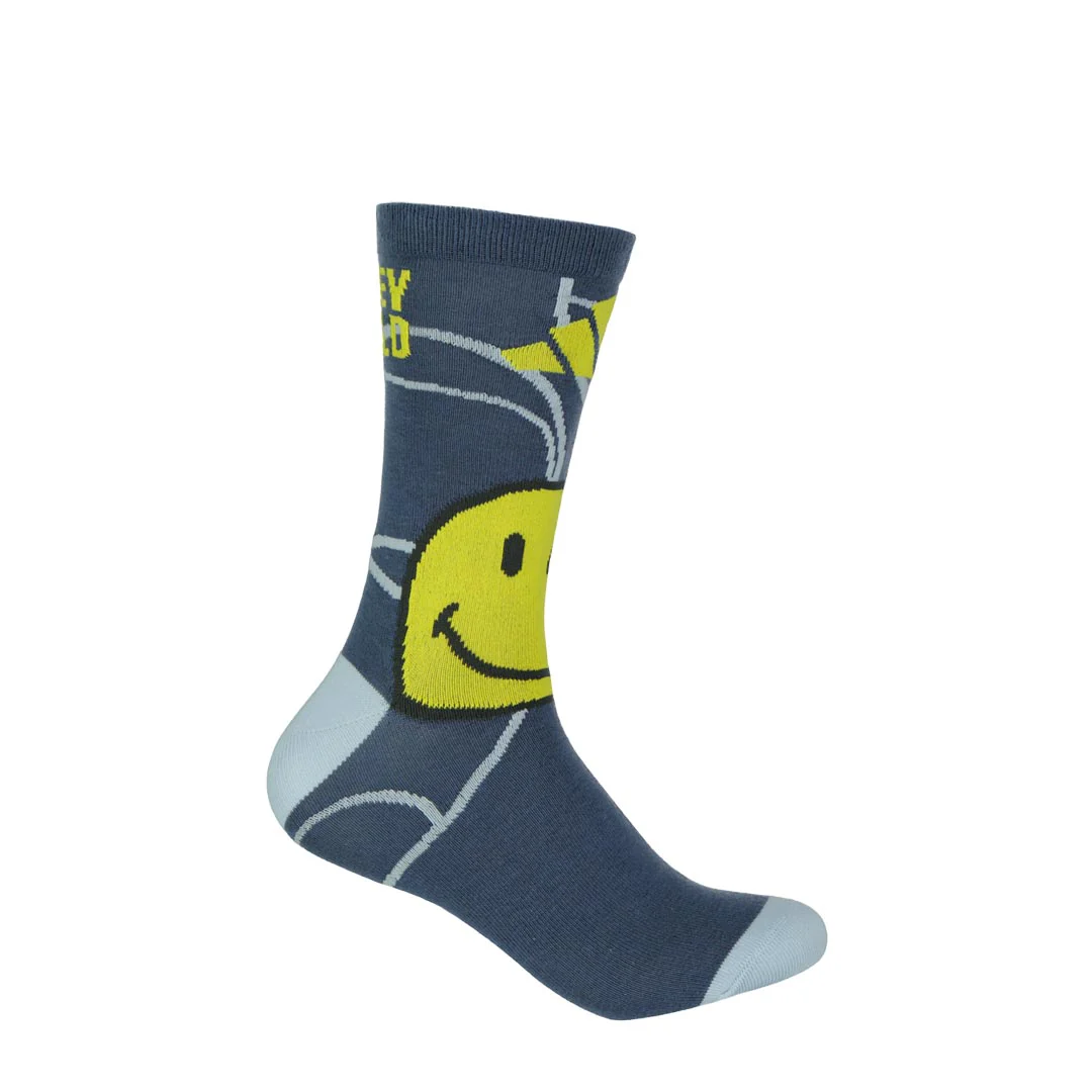 adidas - Kids' 3 Pack Smiley World Socks (JG5804) - Image 3