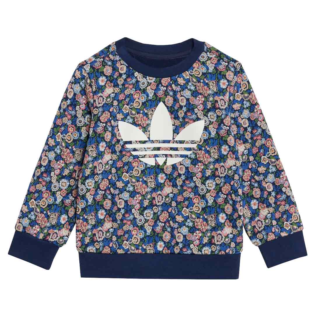 adidas - Kids' (Infant) adidas Originals x Liberty London Crewneck & Jogger Set (JC8049) - Image 2