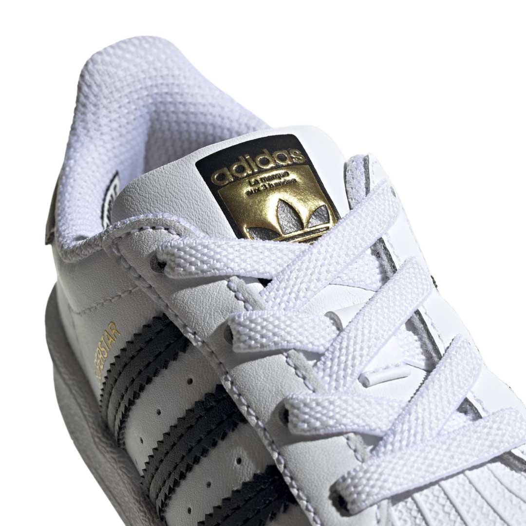 adidas - Kids' (Infant) Superstar Elastic Lace Shoes (FU7717) - Image 7