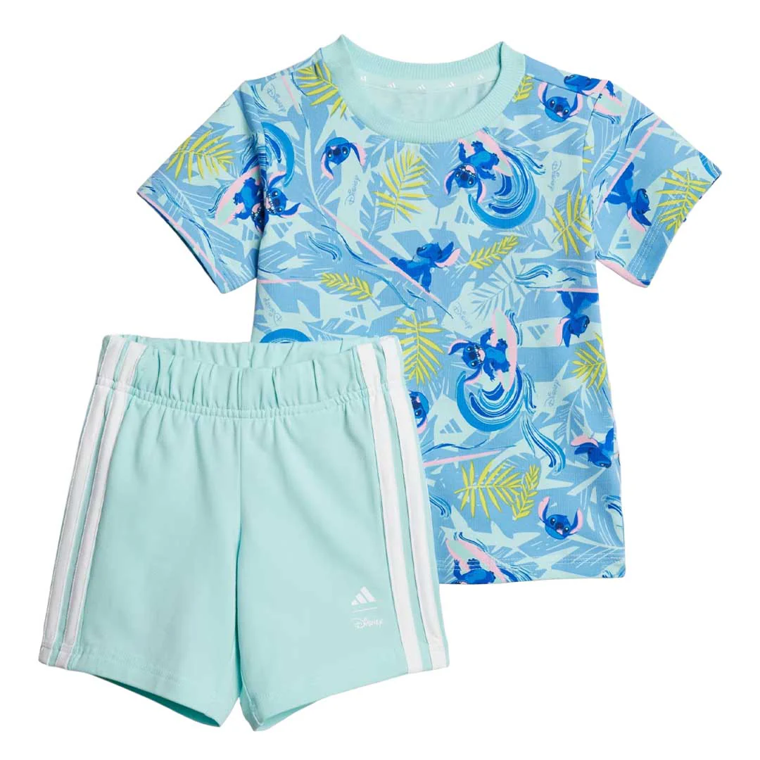 adidas - Kids' (Infant & Toddler) adidas x Disney Lilo & Stitch Shorts & T-Shirt Set (JD0379)