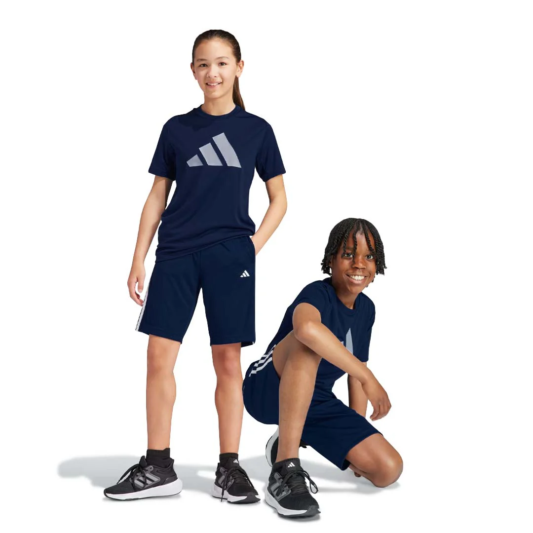 adidas - Kids' (Junior) Essentials Aeroready 3-Stripes Short (IC5668) - Image 2
