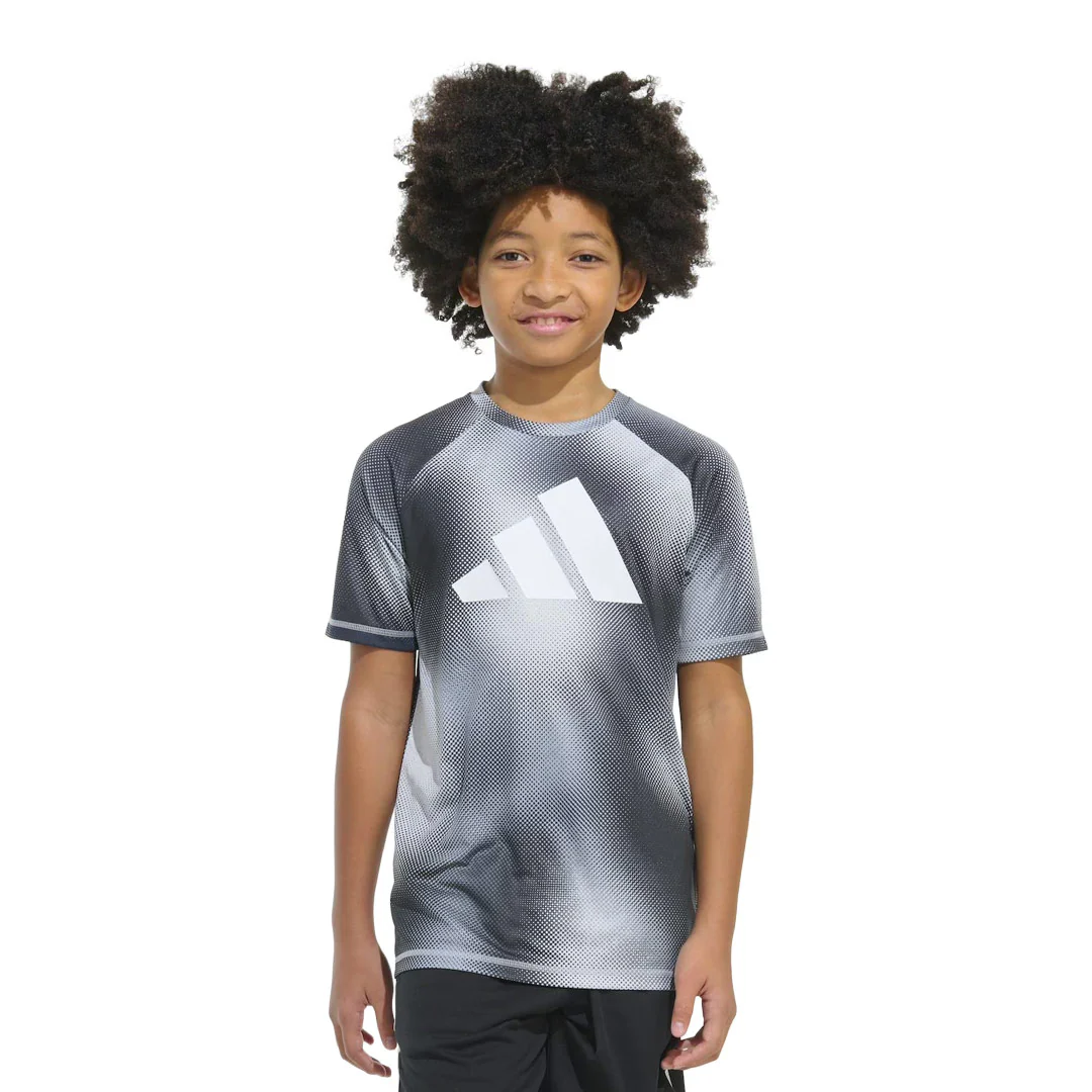 adidas - Kids' (Junior) Short Sleeve Poly Motion Gradient T-Shirt (JK0314) - Image 2