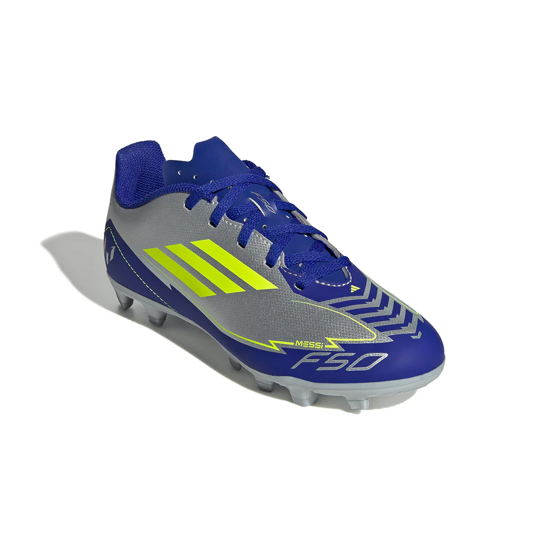 adidas - Kids' (Preschool & Junior) F50 Club Messi Firm/Multi Ground Cleats (IH0926) - Image 3