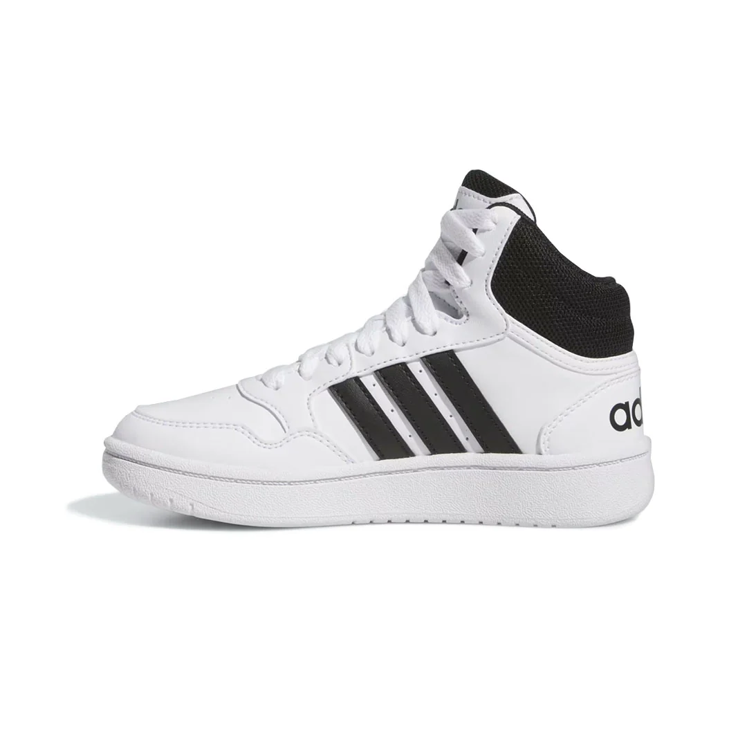 adidas - Kids' (Preschool & Junior) Hoops 3.0 Mid Shoes (IG3715) - Image 2