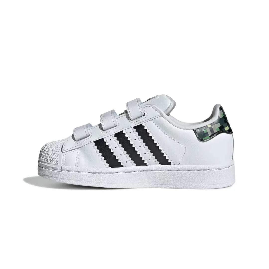 adidas - Kids' (Preschool) adidas Superstar II x Minecraft Comfort Closure Shoes (JQ8748) - Image 2