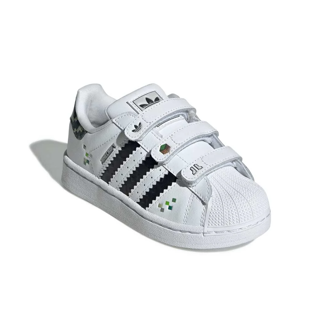 adidas - Kids' (Preschool) adidas Superstar II x Minecraft Comfort Closure Shoes (JQ8748) - Image 3