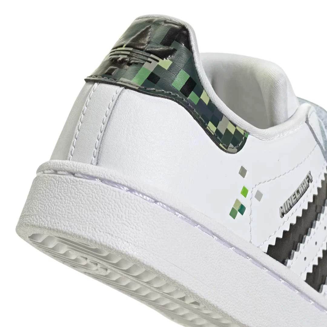 adidas - Kids' (Preschool) adidas Superstar II x Minecraft Comfort Closure Shoes (JQ8748) - Image 8