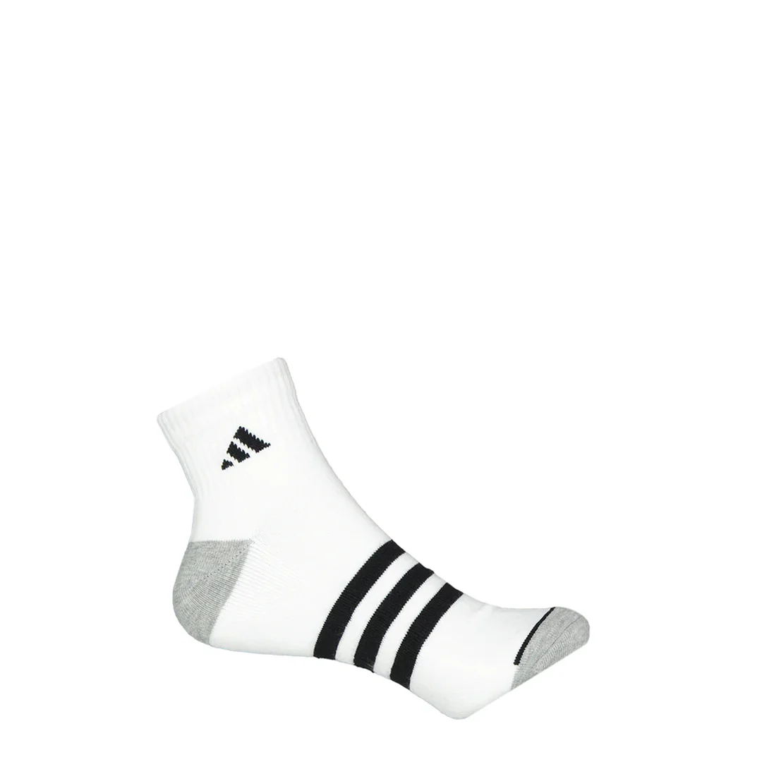 adidas - Men's 3 Stripe Cushioned 6 Pack 1/4 Socks (GB7963) - Image 2