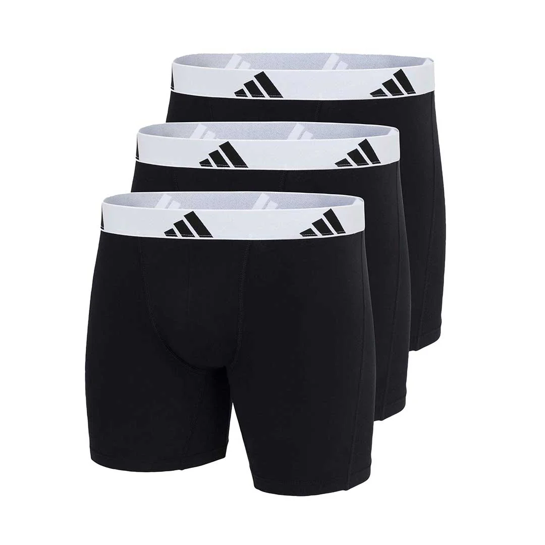 adidas - Men's Active Flex 3 Pack Cotton Boxer Brief (JK3962)