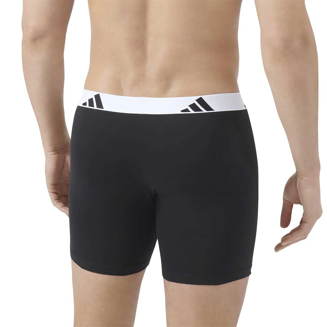 adidas - Men's Active Flex 3 Pack Cotton Boxer Brief (JK3962) - Image 4
