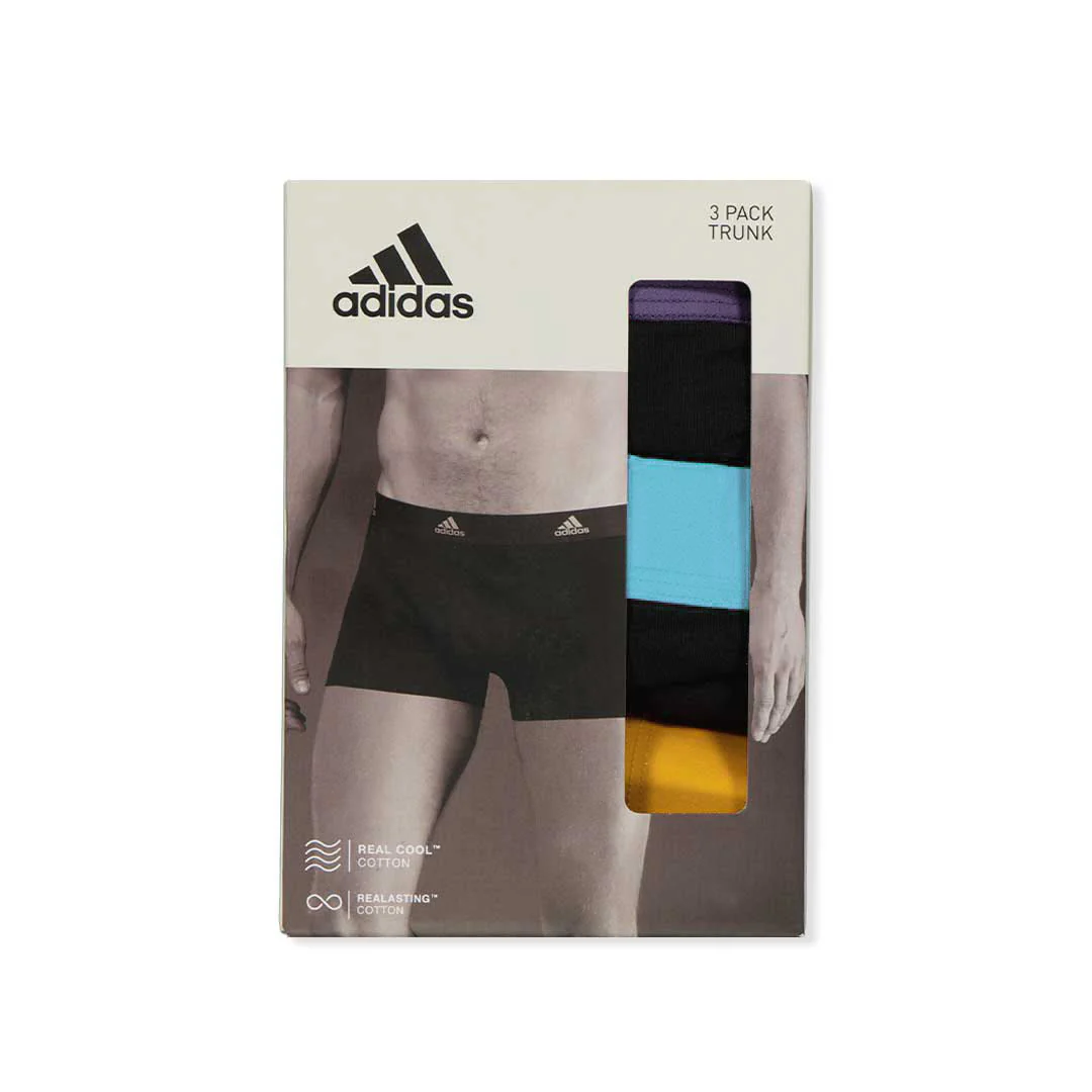 adidas - Men's Active Flex 3 Pack Cotton Trunks (4A2M08 961) - Image 2