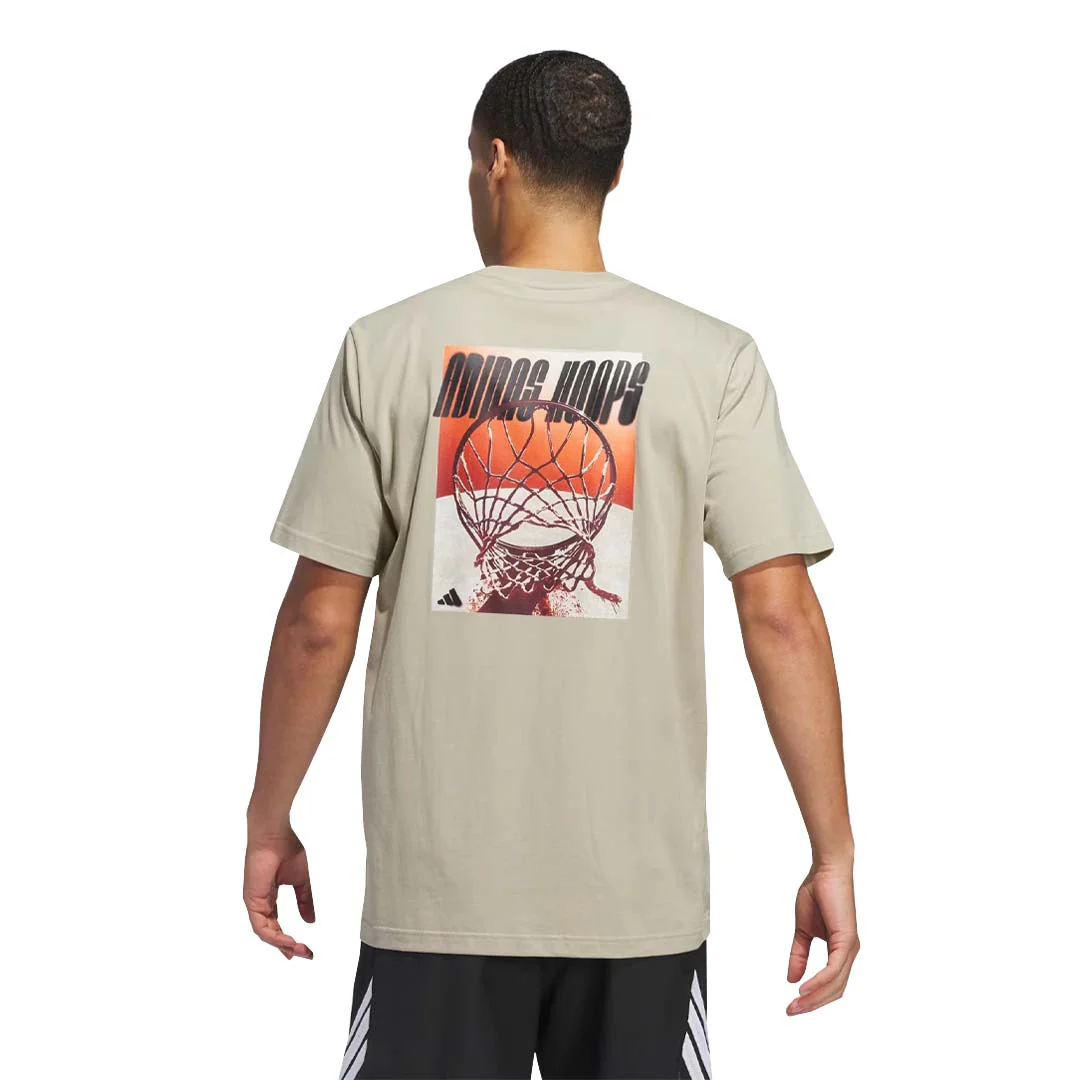 adidas - Men's adidas Hoops Graphic T-Shirt (JI7105) - Image 3