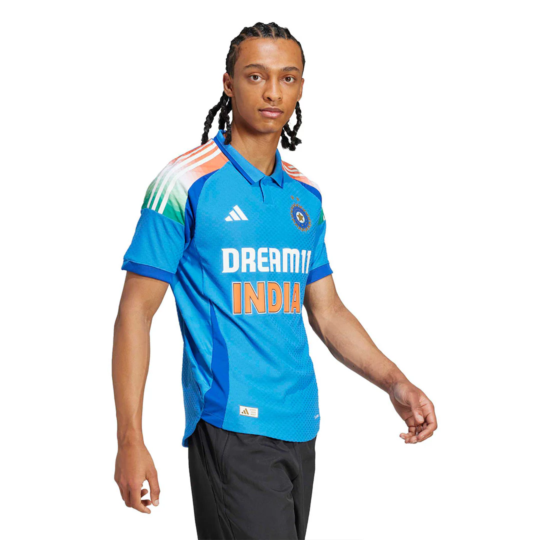 adidas - Men's India Cricket One Day International Jersey (KC3746) - Image 3