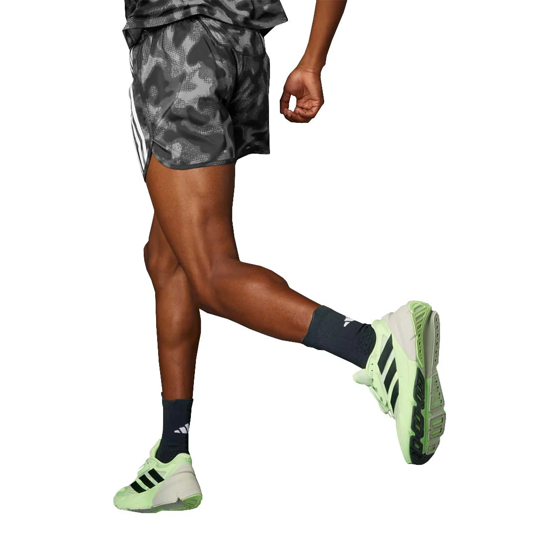 adidas - Men's Own The Run 3-Stripes All Over Print 5 Inch Shorts (IK4996-5IN) - Image 3