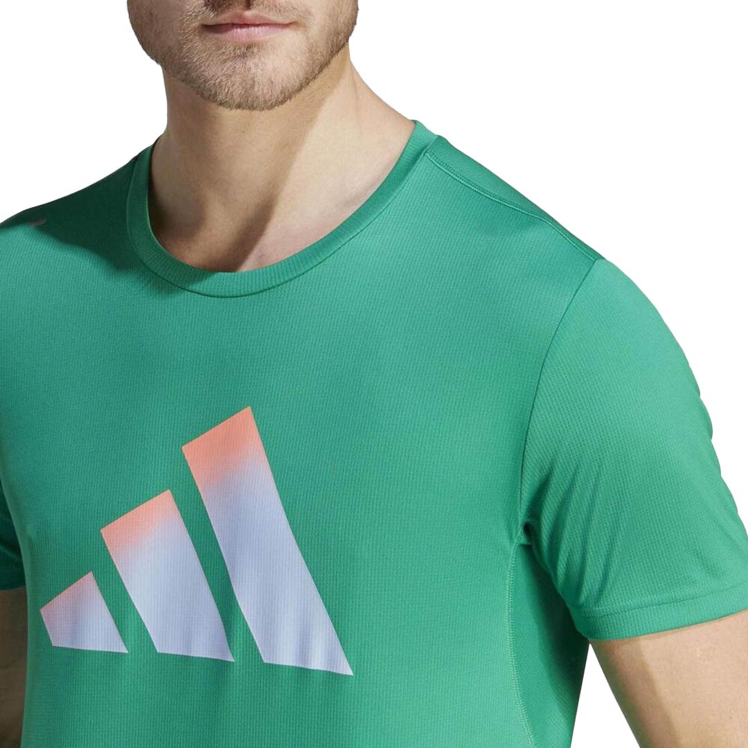adidas - Men's Run Icons 3 Bar Short Sleeve T-Shirt (HR3245) - Image 4
