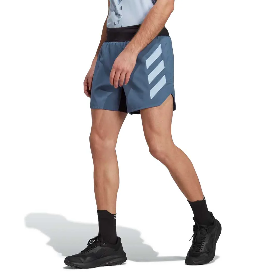 adidas - Men's Terrex Agravic Trail 5 Inch Running Shorts (HT9396) - Image 2