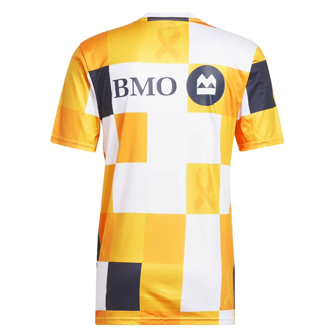 adidas - Men's Toronto FC Kick Childhood Cancer Pre-Match Jersey (HT7799) - Image 4