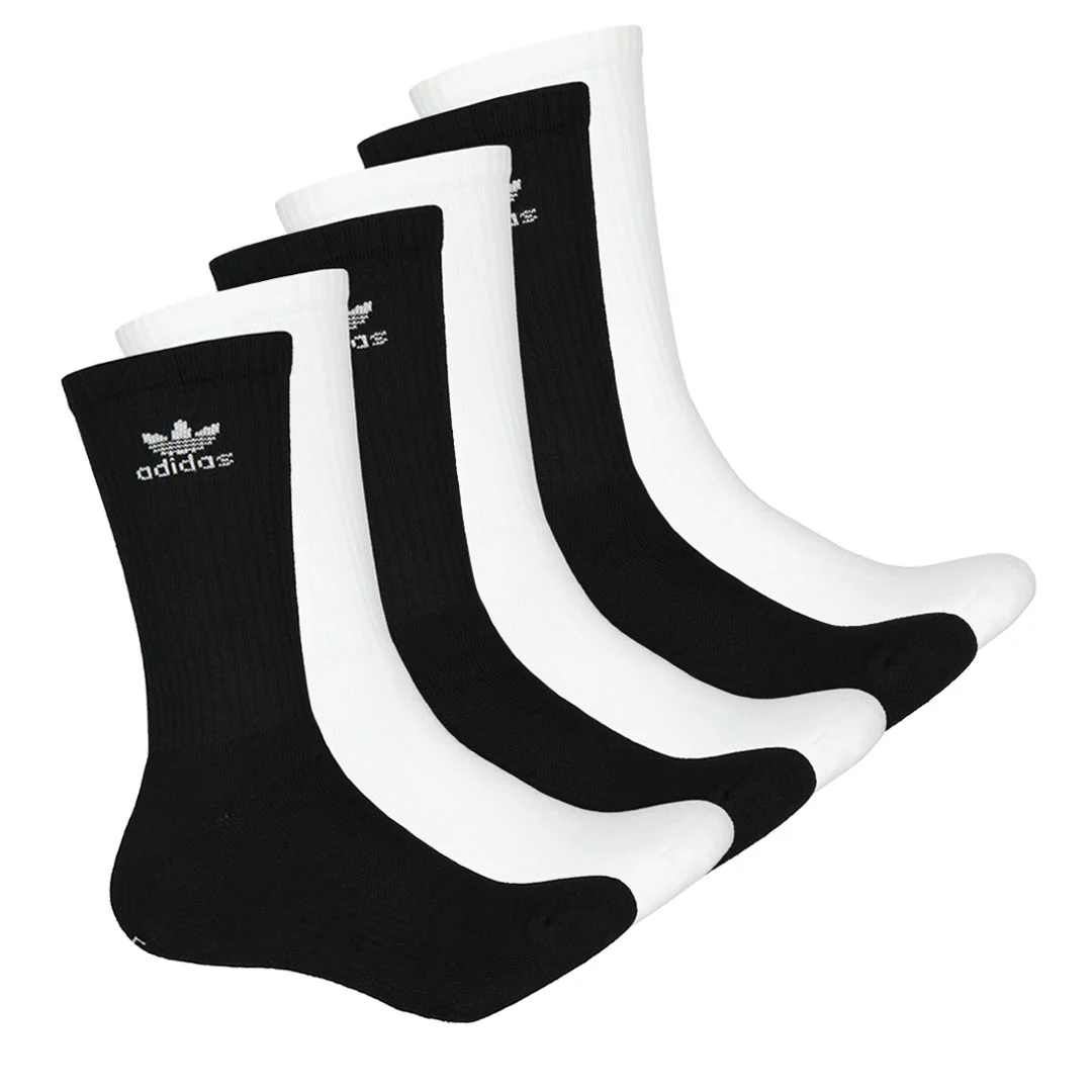 adidas - Men's Trefoil 6 Pack Crew Socks (BH6437)