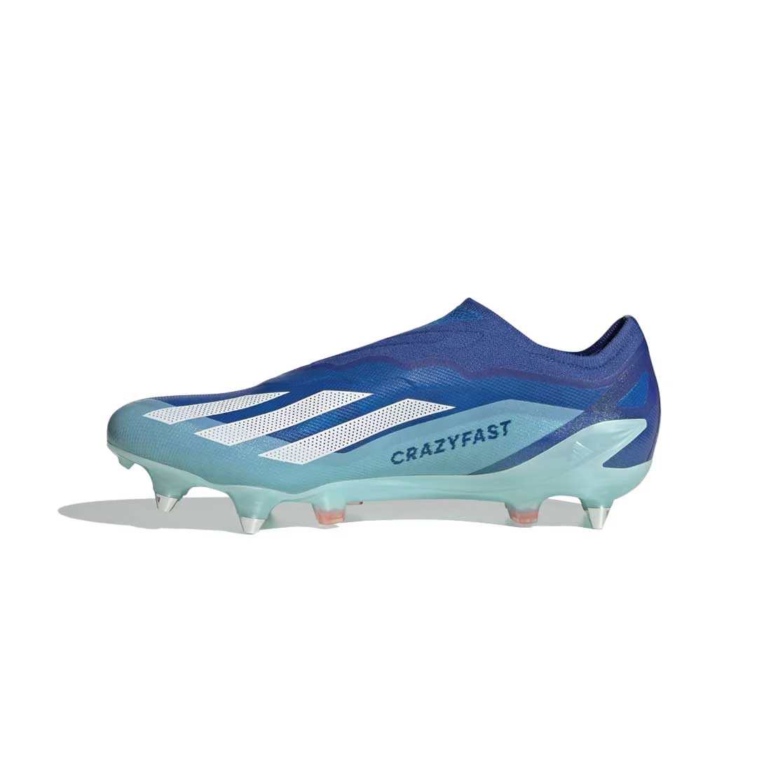 adidas - Unisex X Crazyfast.1 Laceless Soft Ground Soccer Cleats (IE6640) - Image 2