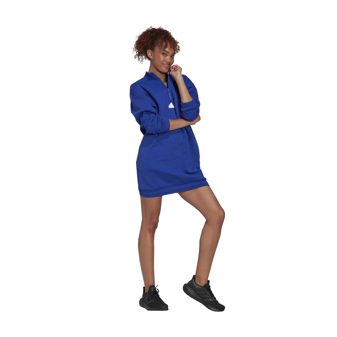 adidas - Women's 1/2 Zip Long Sleeve Dress (HM2894) - Image 3