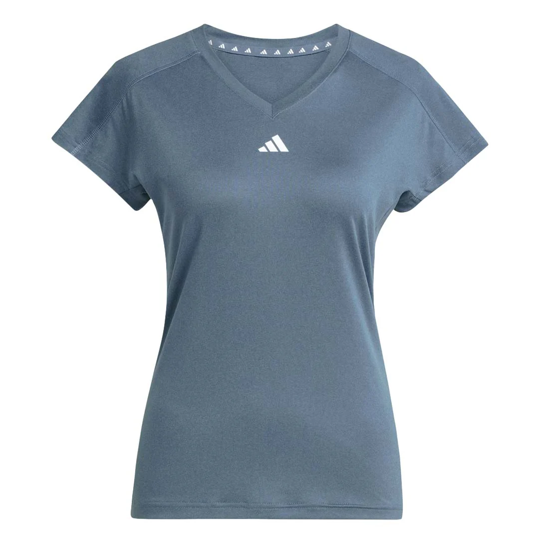 adidas - Women's Aeroready Train Essentials Minimal Branding V-Neck T-Shirt (IS3967)