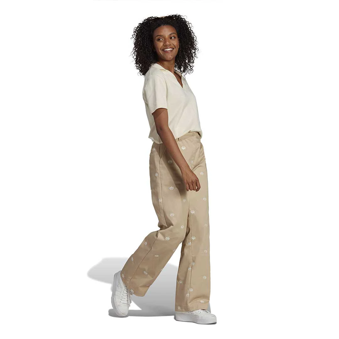 adidas - Women's Allover Mini Crest Chino Pants (II5638) - Image 4