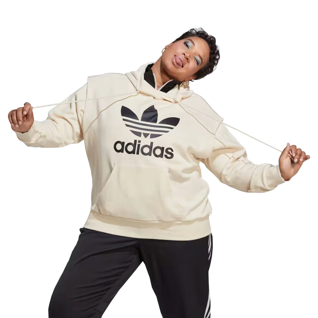 adidas - Women's Always Original Trefoil Hoodie (Plus Size) (IC2997) - Image 2
