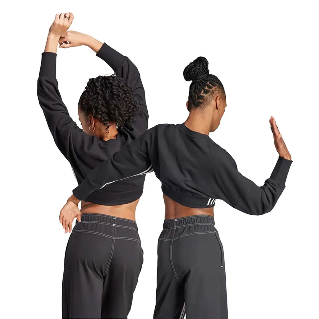 adidas - Women's Dance 3-Stripes Corset-Inspired Sweatshirt (IB4749) - Image 3