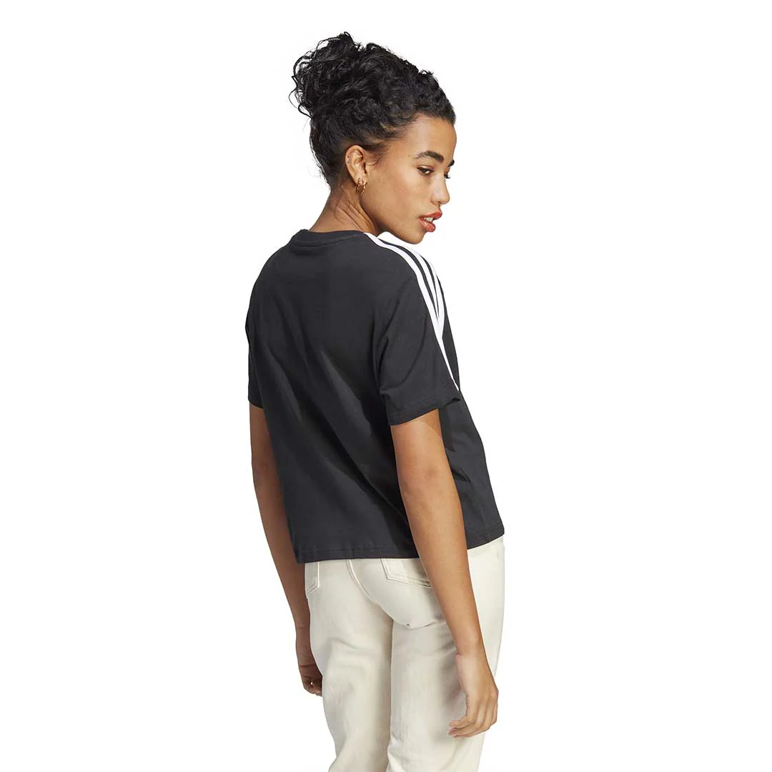 adidas - Women's Essentials 3 Stripes Crop T-Shirt (HR4913) - Image 3