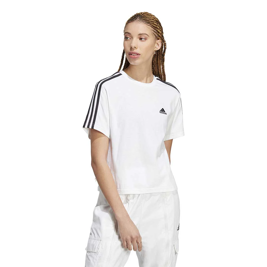 adidas - Women's Essentials 3 Stripes Crop T-Shirt (HR4915) - Image 2