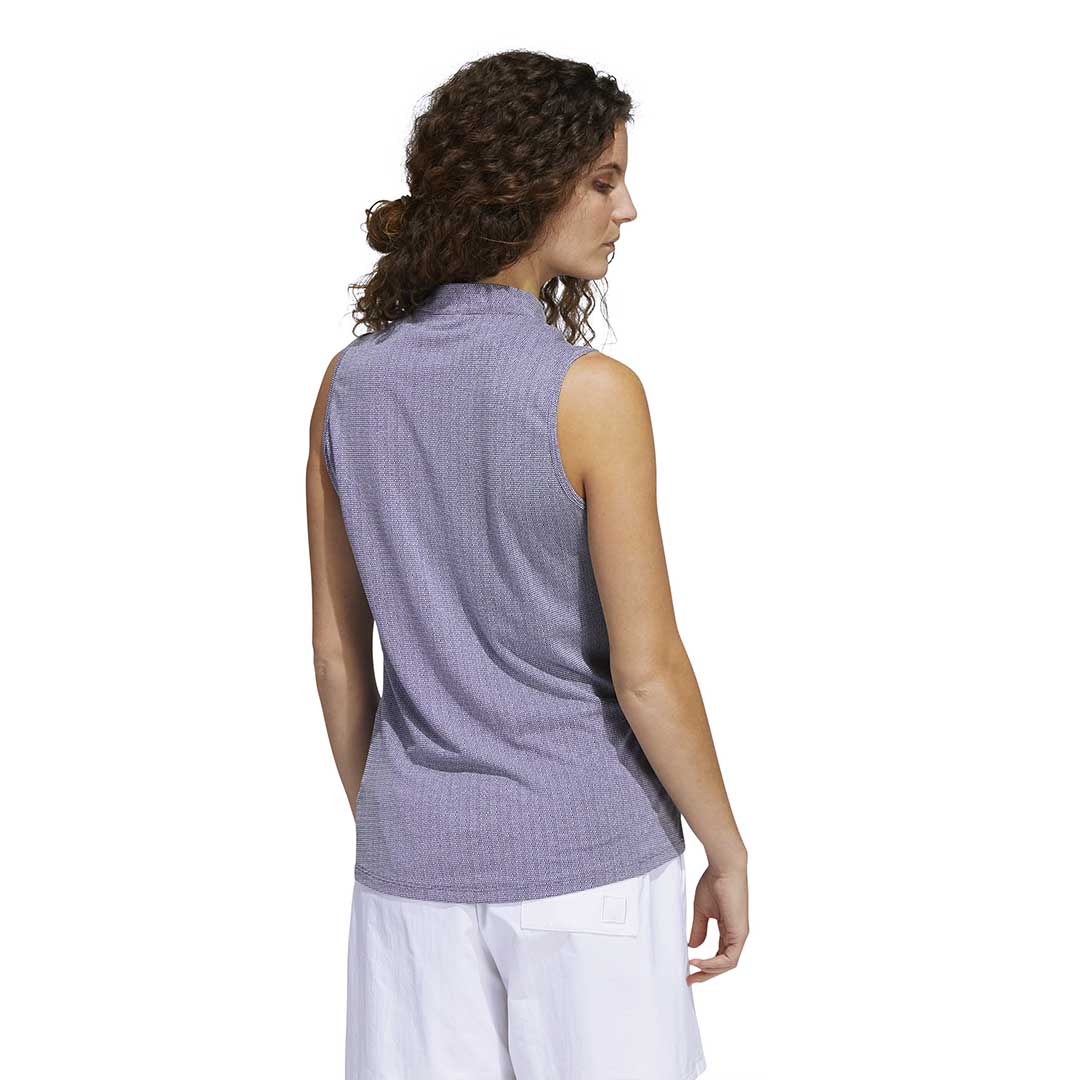 adidas - Women's Essentials Mock Neck Sleeveless Polo (HA3485) - Image 4