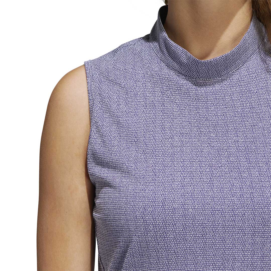 adidas - Women's Essentials Mock Neck Sleeveless Polo (HA3485) - Image 5