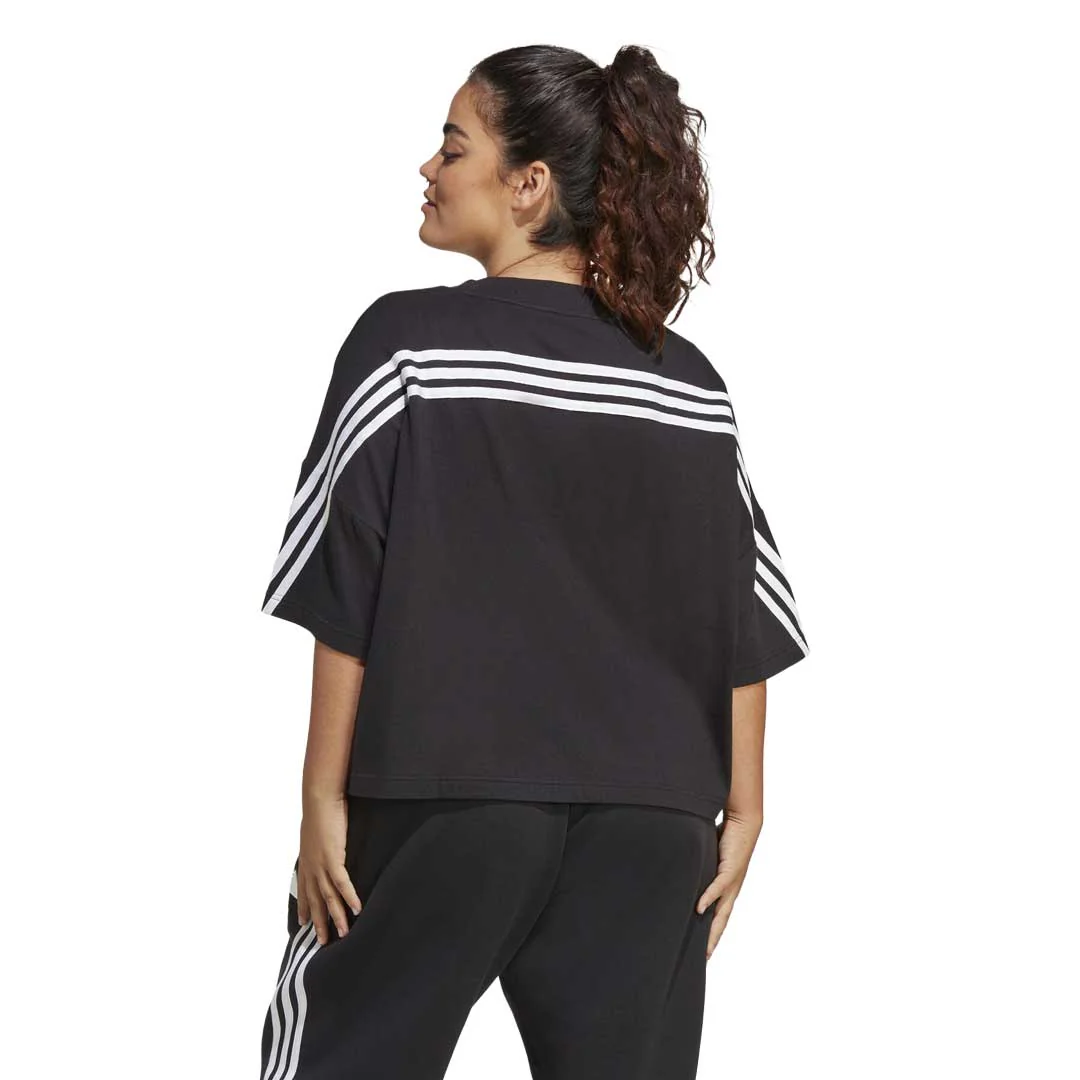 adidas - Women's Future Icons 3-Stripes T-Shirt (Plus Size) (HT4691) - Image 3