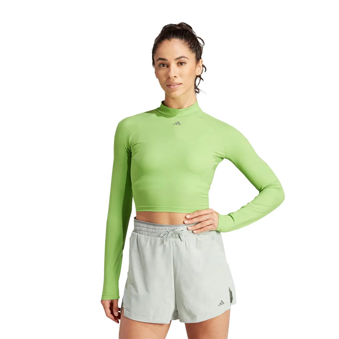 adidas - Women's HIIT Heat.Rdy Long Sleeve Crop T-Shirt (IM2656) - Image 2