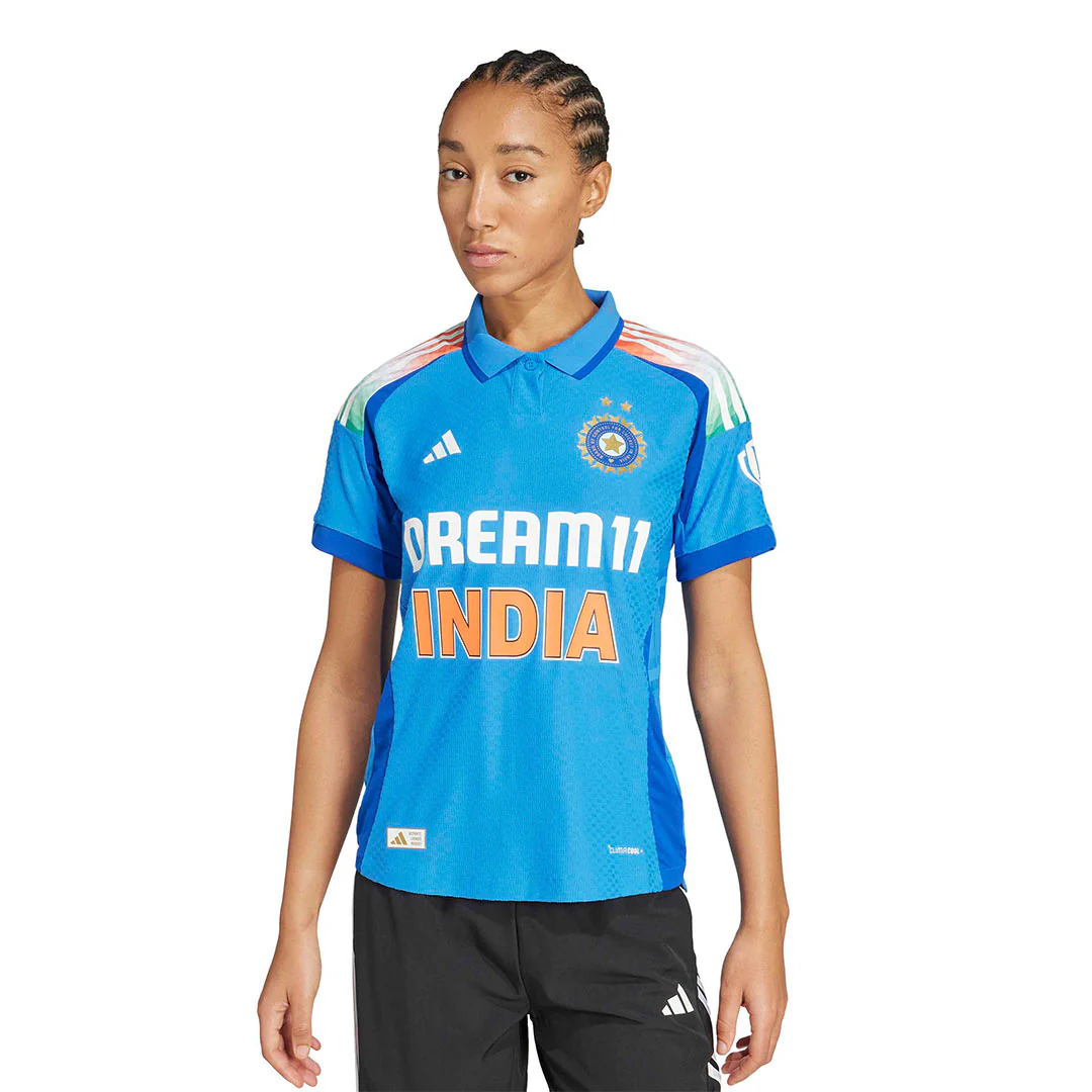 adidas - Women's India Cricket One Day International Jersey (KC3747) - Image 2