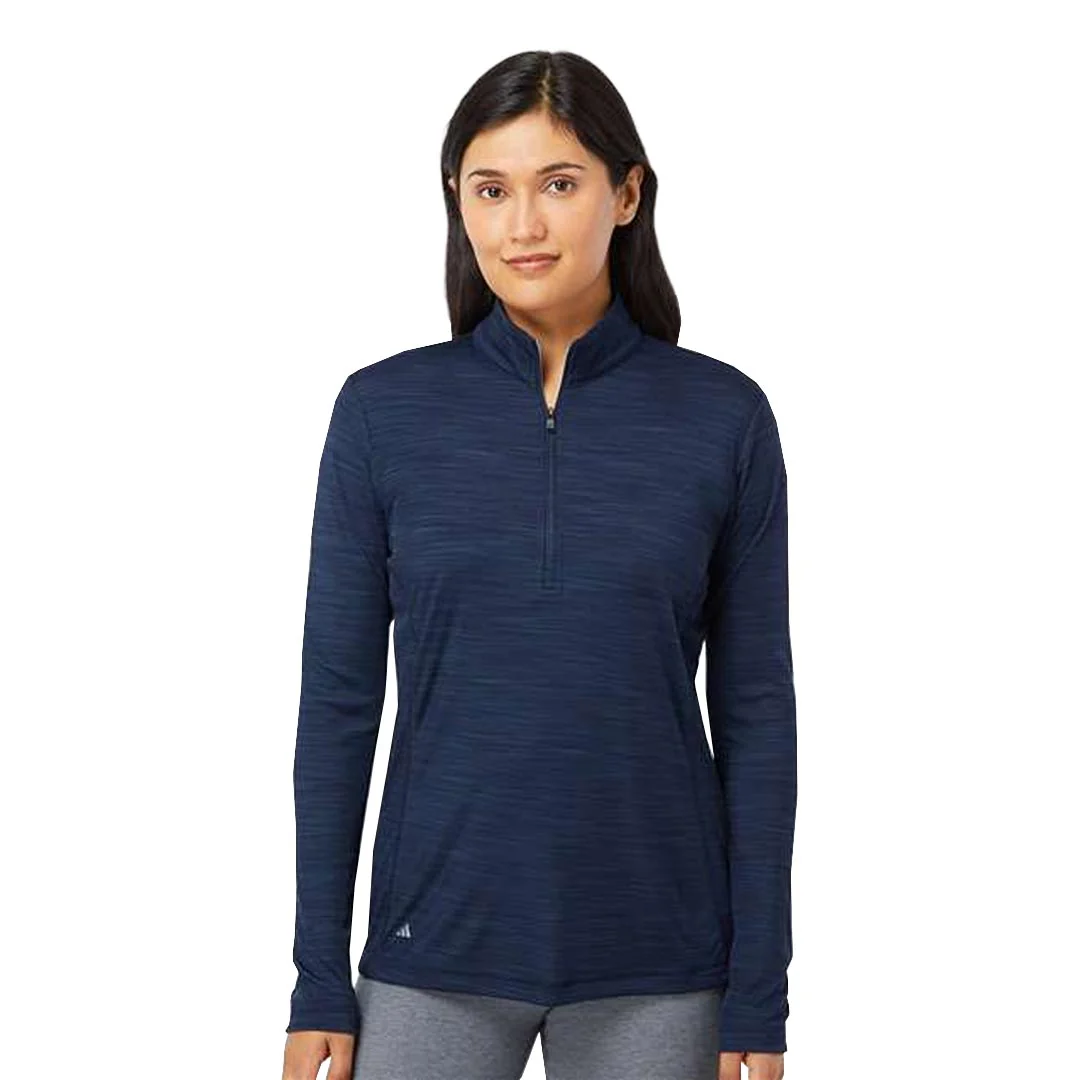 adidas - Women's Lightweight Melange 1/4 Zip Pullover (FK3706) - Image 2