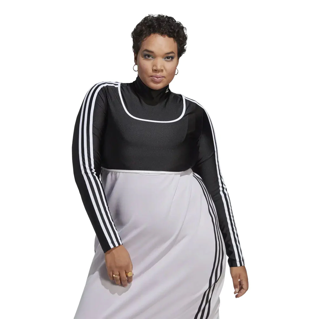 adidas - Women's Long Sleeve Bodysuit (Plus Size) (IC0035) - Image 2