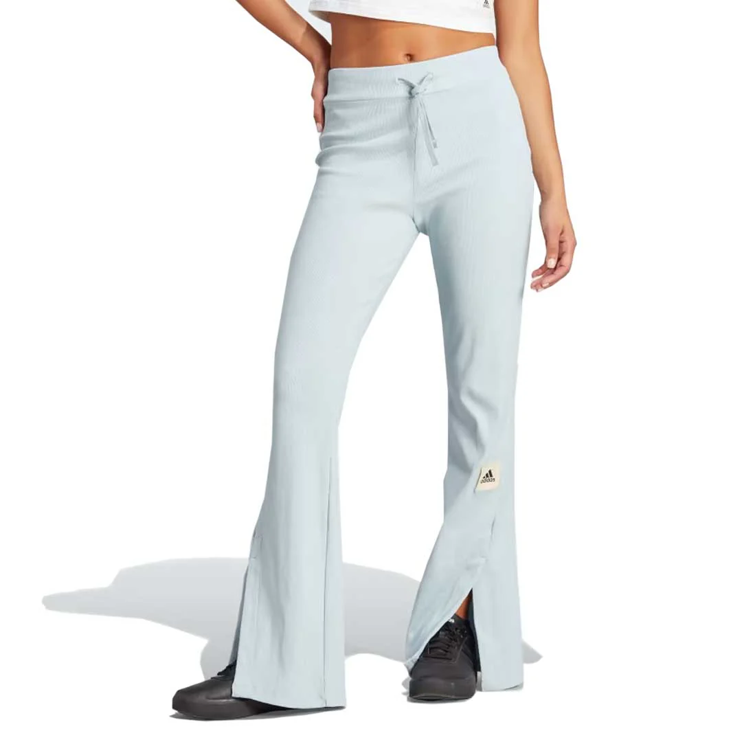 adidas - Women's Lounge Ribbed Flared Leg Pant (IA3004) - Image 2