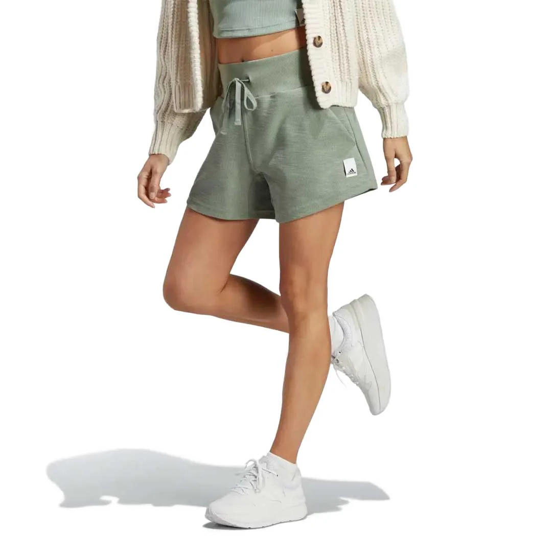 adidas - Women's Lounge Terry Loop Shorts (HZ1602) - Image 2