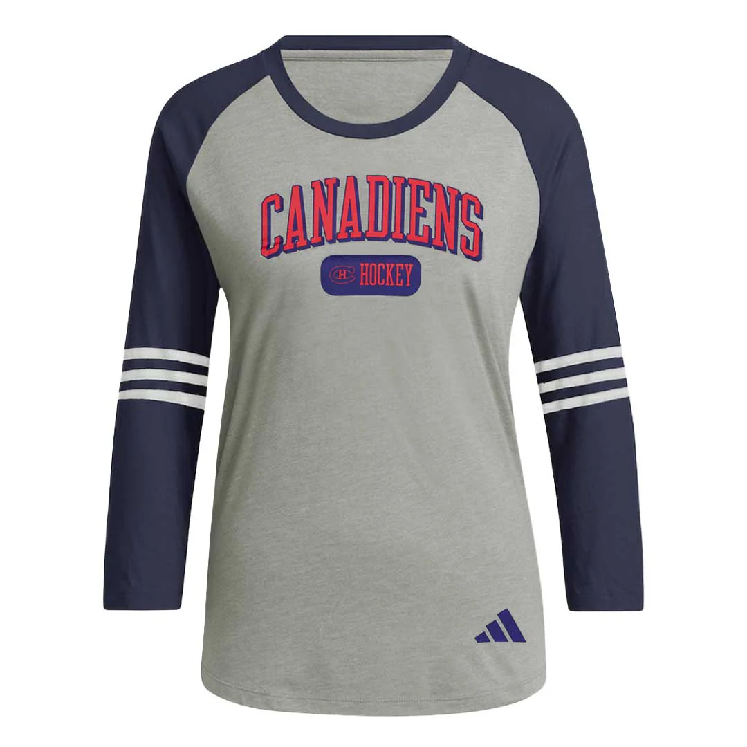 adidas - Women's Montreal Canadiens Long Sleeve T-Shirt (IA3717)