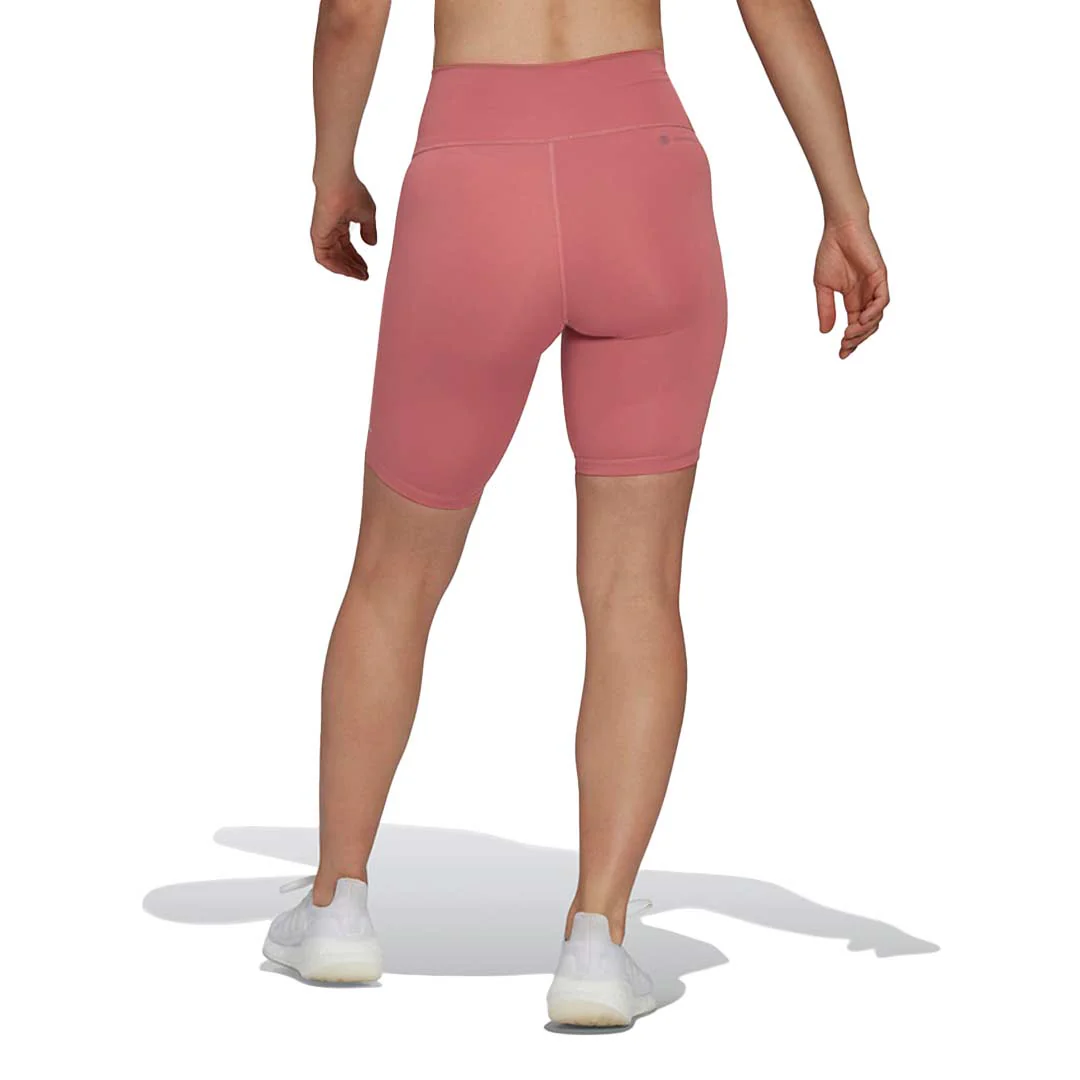 adidas - Women's Optime Trainicons 3-Stripes Biker Shorts (HK2552) - Image 3