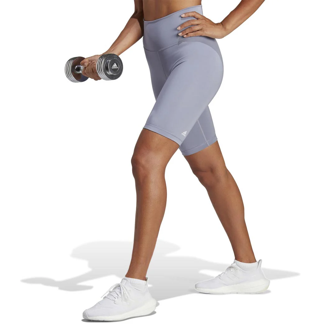 adidas - Women's Optime Training Biker Shorts (HR9614) - Image 2