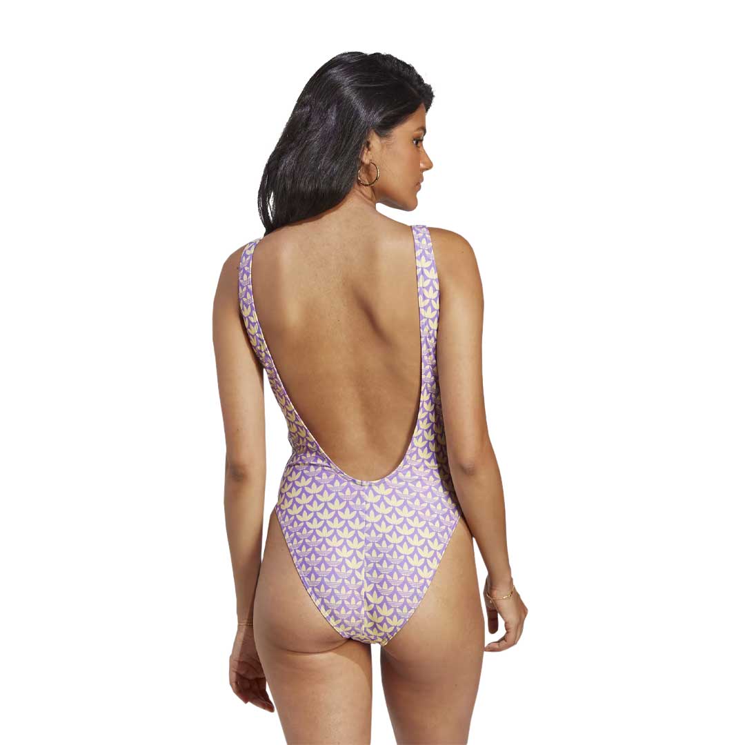 adidas - Women's Originals Monogram 3-Stripes Swimsuit (HZ4110) - Image 5