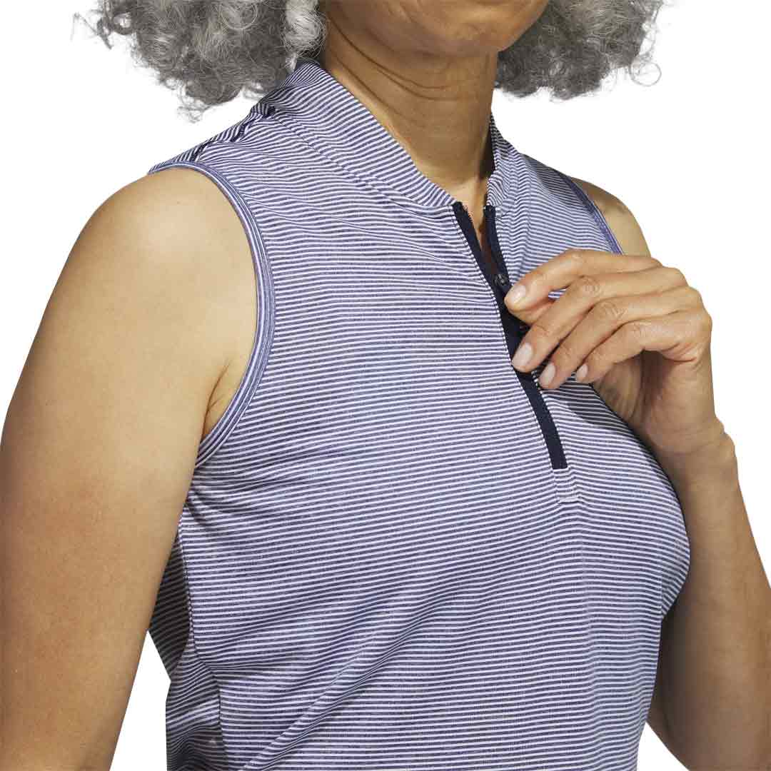 adidas - Women's Ottoman Printed Sleeveless Polo (IA7826) - Image 4
