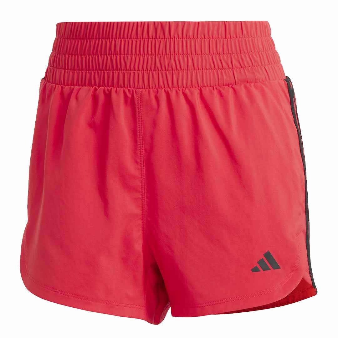 adidas - Women's Pacer Training 3-Stripes Woven 3 Inch High Rise Shorts (JD2287-3IN)