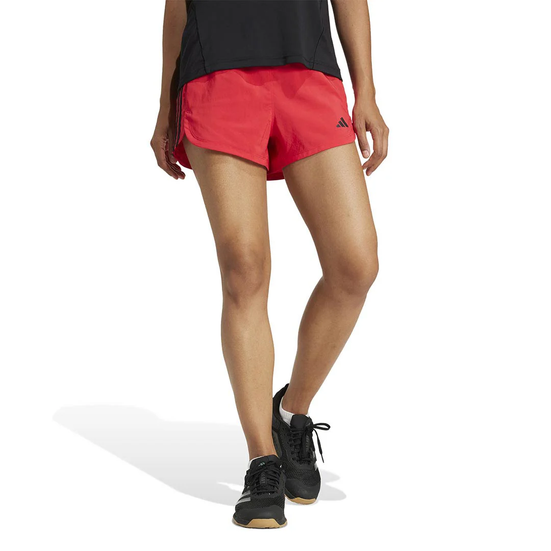 adidas - Women's Pacer Training 3-Stripes Woven 3 Inch High Rise Shorts (JD2287-3IN) - Image 2